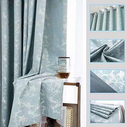 Bedroom Curtains - Blackout the Light Curtain for Window 2 Pieces Package