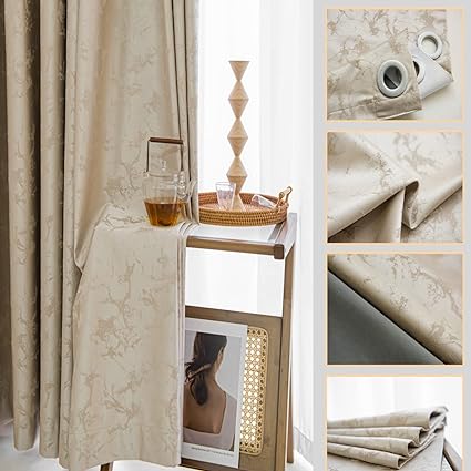 Bedroom Curtains - Blackout the Light Curtain for Window 2 Pieces Package